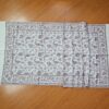 Echarpe indiana dupla face estampa Paisley bege e vinho