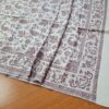 Echarpe indiana dupla face estampa Paisley creme e vinho