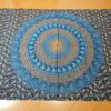 Panô indiano de algodão estampa de mandala verde e azul 2,0m