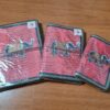 Kit com 3 cadernos indianos artesanais estampa de elefante coral e dourado