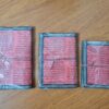Kit com 3 cadernos indianos artesanais estampa de elefante coral