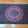 Panô indiano de algodão e viscose estampa de mandala marinho e roxo 1,70m
