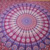 Colcha indiana com 2 fronhas Mandala cores quentes 2,40m