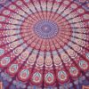 Colcha indiana com 2 fronhas Mandala cores quentes 2,40m
