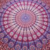 Colcha indiana com 2 fronhas Mandala cores quentes 2,40m