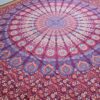 colcha de mandala indiana de algodão 2,40m cores quentes