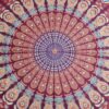 Colcha indiana com 2 fronhas Mandala cores quentes 2,40m