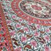 Colcha indiana ou painel decorativo Mandala preto bege e vinho (2,40m x 2,10m)
