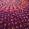 Colcha indiana ou painel decorativo Mandala uva e cores quentes (2,40m x 2,10m)
