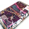 Kit com 4 cadernos indianos artesanais patchwork rosa