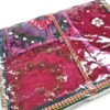 Kit com 4 cadernos indianos artesanais patchwork rosa