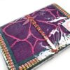 Kit com 4 cadernos indianos artesanais patchwork rosa