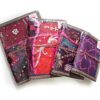 Kit com 4 cadernos indianos artesanais patchwork rosa