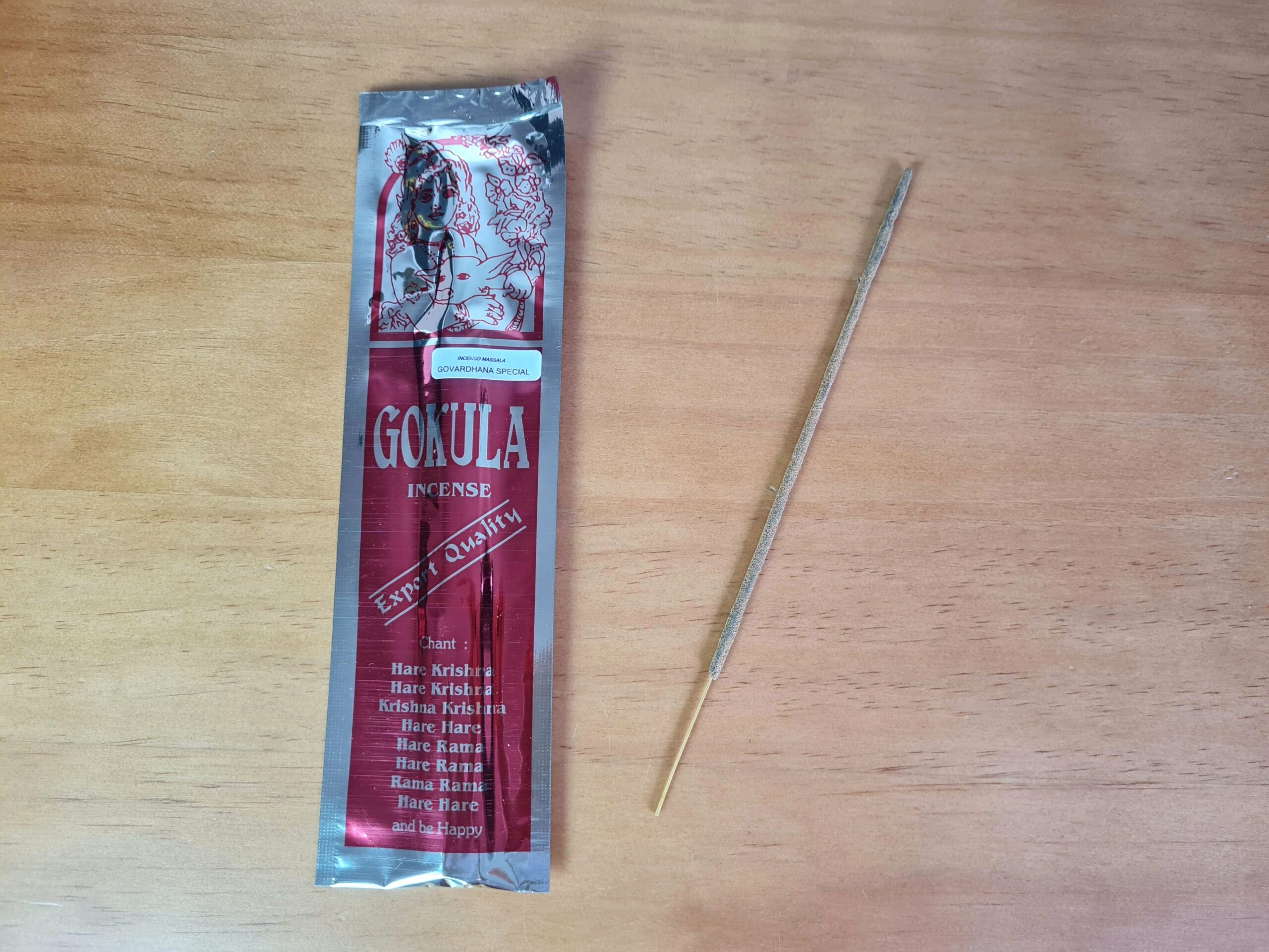 incenso especial feito a mão Govardhana Especial feito em Vrindavan