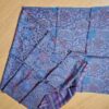 Pashimina indiana de cashmere estampado com listras roxo e outras cores