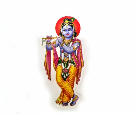 adesivo indiano de Lord Krishna 10cm colorido