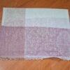 Pashimina indiana de cashmere estampa paisleys de creme e lilás