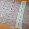 Pashimina indiana de cashmere estampa paisleys de creme e lilás