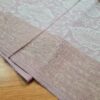 Pashimina indiana de cashmere estampa paisleys de creme e lilás
