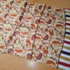 Echarpe indiana estampa paisley de viscose ocre e coloridos