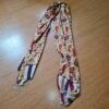 Echarpe indiana estampa paisley de viscose ocre e coloridos