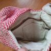 Bolsa indiana 100% Hemp fibra natural com alça longa vermelha