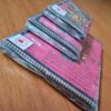 Kit com 3 cadernos indianos artesanais estampa de Ganesha rosa
