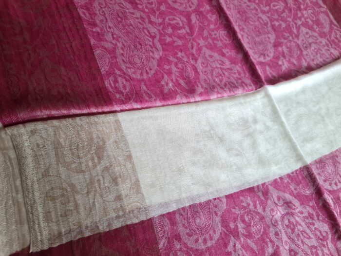 pashmina de cashmere cereja