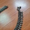 Tornozeleira indiana de prata alemã design tribal pine cone