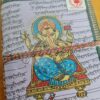 Caderno artesanal indiano estampa de Ganesha 18x13cm lilás claro