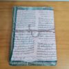 Caderno artesanal indiano estampa de elefante 20x15cm rosa claro