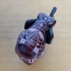 Elefante de pedra sabão pintado e esculpido a mão 9cm