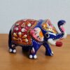 Kit 6 mini elefantes em metal técnica cloisonné para presentear