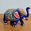 Kit 6 mini elefantes em metal técnica cloisonné para presentear