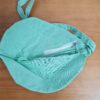 Bolsinha de Japamala estampa de Radha & Krishna verde água