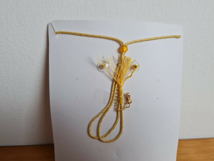 Conjunto completo de semi joia clássica indiana dourado