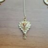 Conjunto de semi joia clássica indiana dourado brincos e tikka