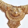 Conjunto completo de semi joia clássica indiana dourado