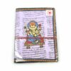 Caderno artesanal indiano estampa de Ganesha 20x15cm lilás claro