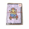 Caderno artesanal indiano estampa de Ganesha 18x13cm lilás claro