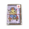 Caderno artesanal indiano estampa de Ganesha 15x10cm lilás claro
