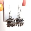 20240103_124637 Brinco indiano design Jhumka circle prateado com guizos