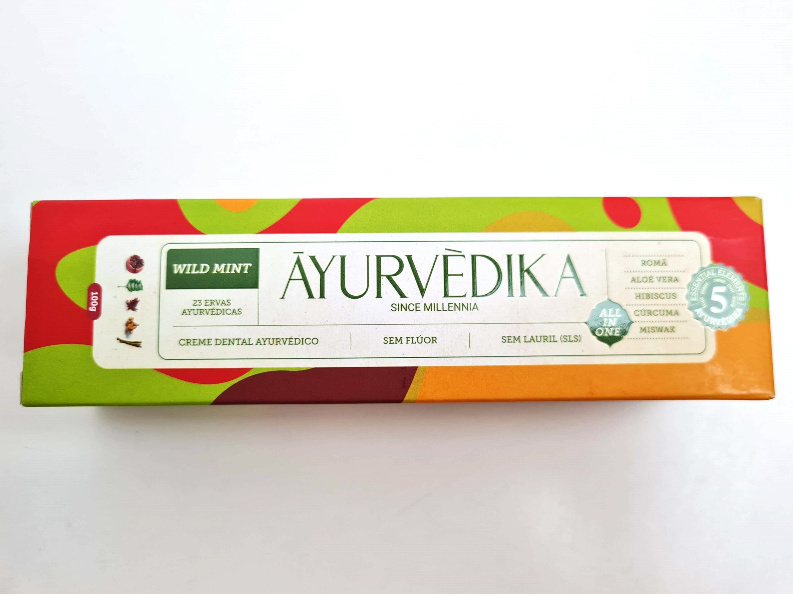 Creme Dental AYURVÈDIKA sabor Wild Mint sem flúor 100g