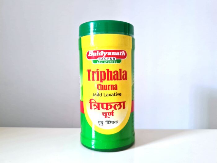 Triphala Churna (Tiphala em pó) da Baidyanath Nagpur 100g