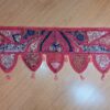 Bandô para porta indiano (Toran) bordado vermelho