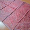 Echarpe indiana algodão com viscose estampa floral vermelho e tons claros