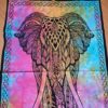 Painel de tecido Elefante Indiano colorido 110cm