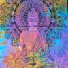 Painel de tecido Buda colorido 110cm