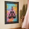 Painel de tecido 7 Chakras Human colorido 110cm