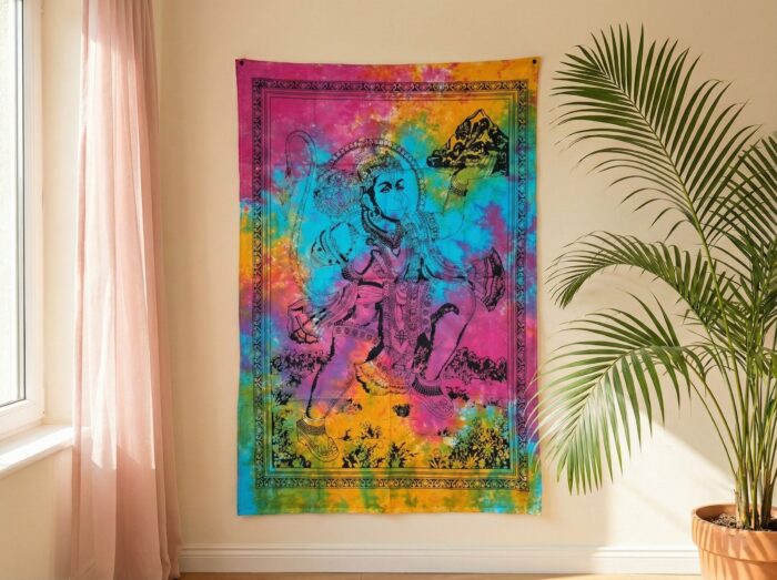 Painel de tecido Hanuman colorido 110cm